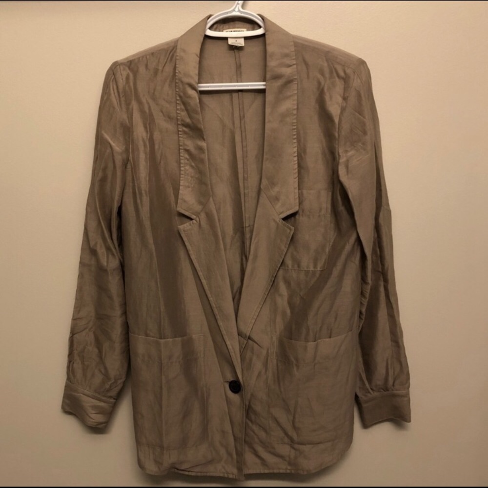 Club Monaco Linen Oversized Blazer